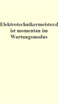 Mobile Screenshot of elektrotechnikermeister.de